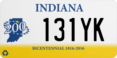 IN license plate 131YK