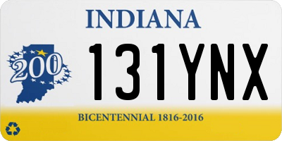 IN license plate 131YNX