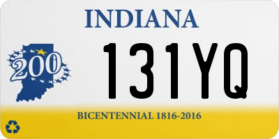 IN license plate 131YQ