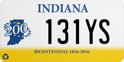 IN license plate 131YS