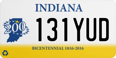 IN license plate 131YUD