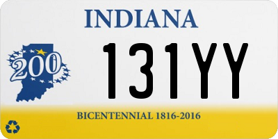 IN license plate 131YY