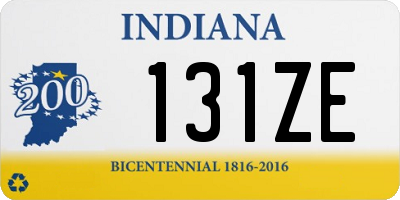 IN license plate 131ZE