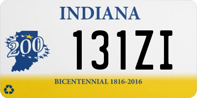 IN license plate 131ZI