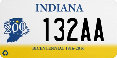 IN license plate 132AA