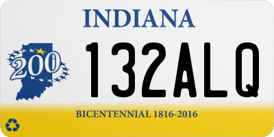 IN license plate 132ALQ