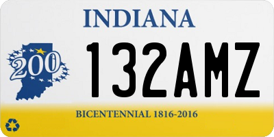 IN license plate 132AMZ