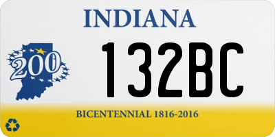 IN license plate 132BC