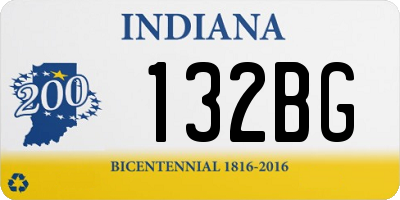 IN license plate 132BG