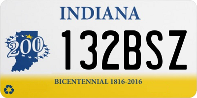 IN license plate 132BSZ