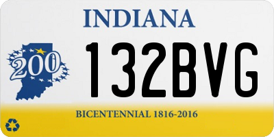 IN license plate 132BVG