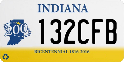 IN license plate 132CFB