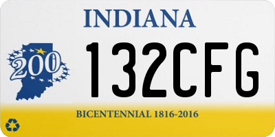 IN license plate 132CFG