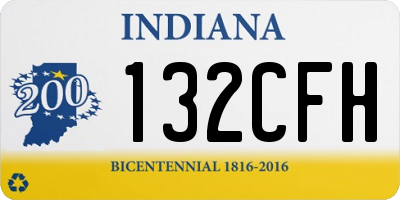 IN license plate 132CFH