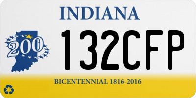 IN license plate 132CFP