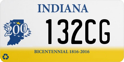 IN license plate 132CG