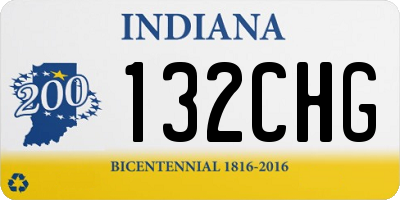IN license plate 132CHG