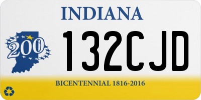 IN license plate 132CJD