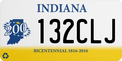 IN license plate 132CLJ