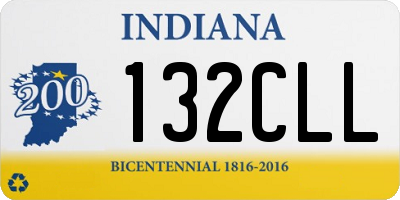 IN license plate 132CLL