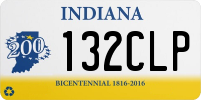 IN license plate 132CLP