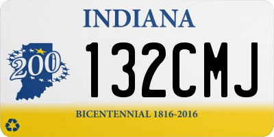 IN license plate 132CMJ