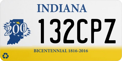 IN license plate 132CPZ