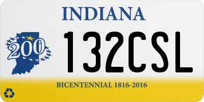 IN license plate 132CSL