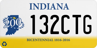 IN license plate 132CTG