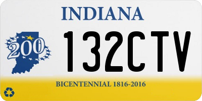 IN license plate 132CTV