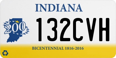 IN license plate 132CVH