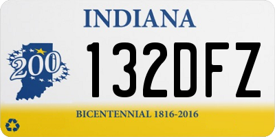 IN license plate 132DFZ