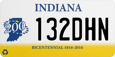 IN license plate 132DHN