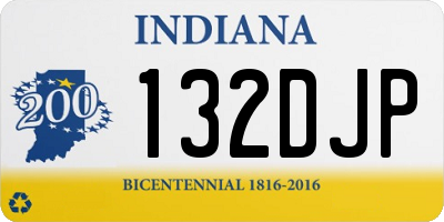 IN license plate 132DJP