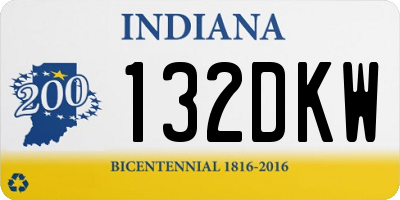 IN license plate 132DKW