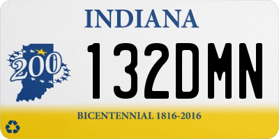 IN license plate 132DMN