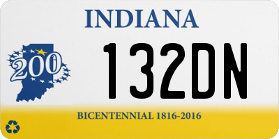 IN license plate 132DN