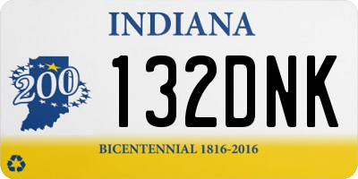 IN license plate 132DNK
