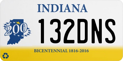 IN license plate 132DNS
