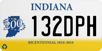 IN license plate 132DPH