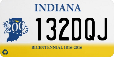 IN license plate 132DQJ