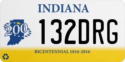 IN license plate 132DRG