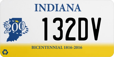 IN license plate 132DV