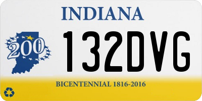 IN license plate 132DVG