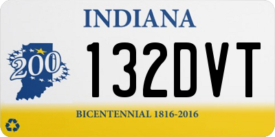 IN license plate 132DVT