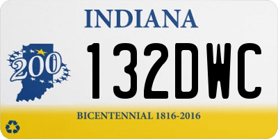 IN license plate 132DWC