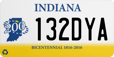 IN license plate 132DYA