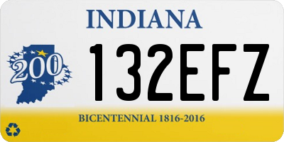 IN license plate 132EFZ