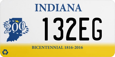 IN license plate 132EG