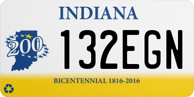 IN license plate 132EGN